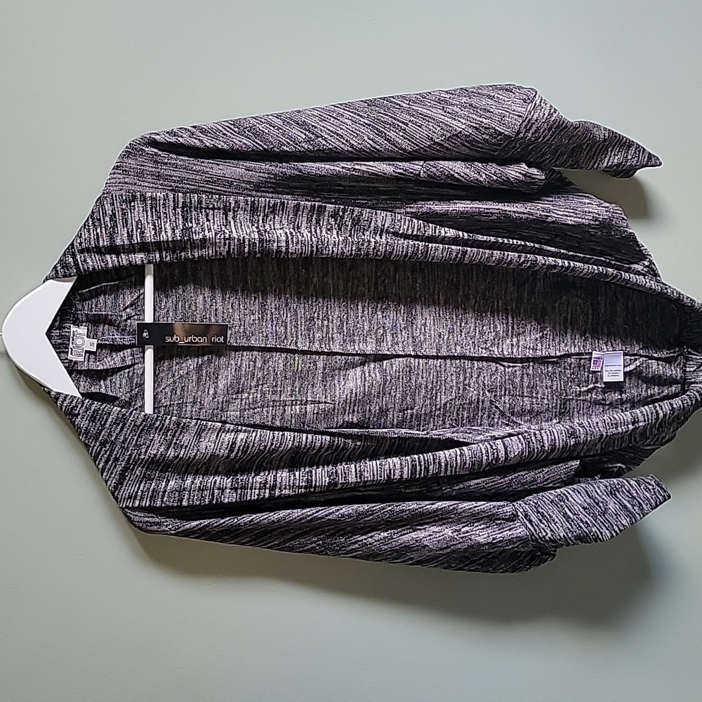 NWT Sub_Urban Riot Sweater draped shrug